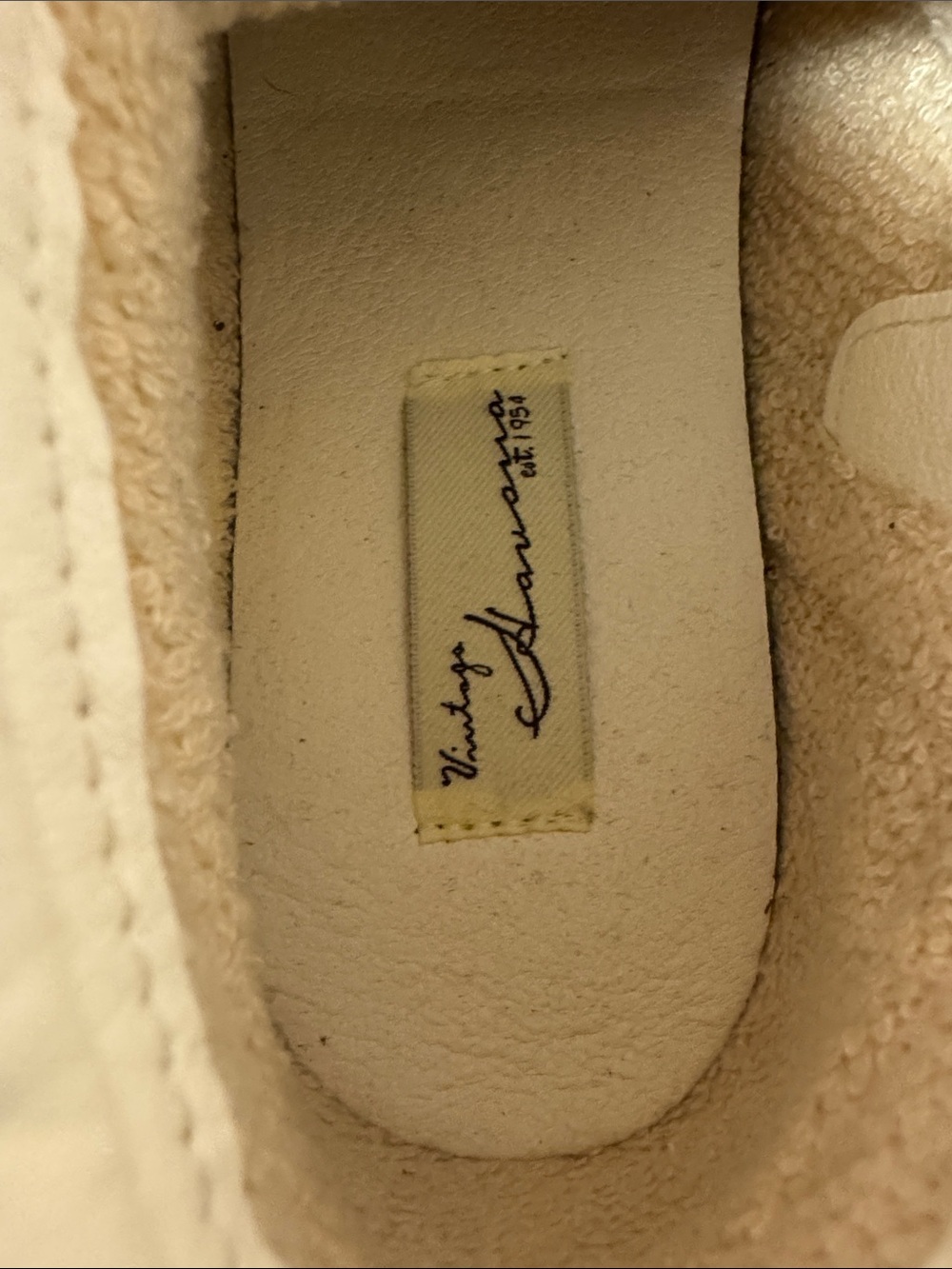 Vintage Havana Cream & Blush High-Top Sneakers with Metallic Star - Picture 9 of 11